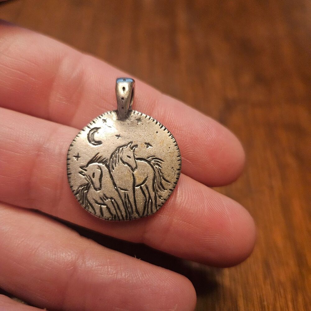 Sterling Silver Jes MaHarry “Midnight Horses” Pendant